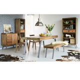Aspen Large Hand-Crafted Dining Table – Retro-Inspired Family Table for Dining Rooms & Kitchens