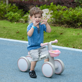 AIYAPLAY Kids Balance Bike with Adjustable Seat and Silent Tyres – Ages 1-3 Years, Pink