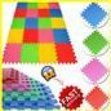 3-Pack Multicolour EVA Interlocking Foam Floor Mats – 30 x 30cm Tiles