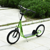 HOMCOM Kids Kick Scooter with 90-96cm Adjustable Handlebar, Dual Brakes & Inflatable Rubber Tyres – Ages 5+
