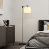 HOMCOM LED Floor Lamp with Dimmable Colours Temperature & Brightness, Black