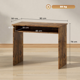 Minimalist Home Office Writing Desk with Spacious Top – Compact Study Desk for Bedrooms & Small Spaces