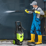 Outsunny 2200W Power Washer with 170 Bar Pressure, Adjustable Nozzle and Hose Reel – Snow Foam Bottle Included