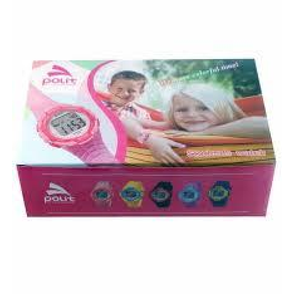 POLIT Kids Analogue Watch Pack of 12 in Tin – Assorted Styles and Colours, Wholesale Bulk Set CW-0032