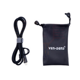 Ven-Dens 4-in-1 60W PD Fast Charging Cable with 2 USB-C, USB-A & Lightning – Braided, Aluminium Shell
