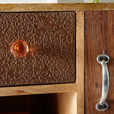 Indian Hub Sorio Hand-Crafted Large Sideboard – Cupboard & Drawer Storage for Dining and Living Rooms