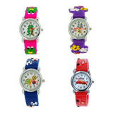 Relda Children's Analogue Watches, Pack of 10 Assorted – Silicone Velcro Strap, Quartz, Clearance