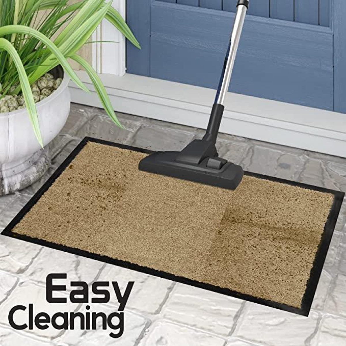 Heavy-Duty Rubber Barrier Door Mat, 120 x 180cm – Durable Entrance Mat for Home and Office, Beige