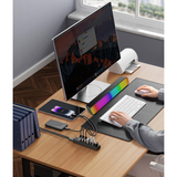 WYEWAVE Portable Bluetooth Speaker with RGB Lighting, Deep Bass & Hands-Free Calling, Black