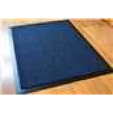 Heavy-Duty Non-Slip Barrier Mat 90 x 120cm with PVC Edge & Backing – Dirt Absorbent Entrance Mat, Blue