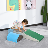 HOMCOM 5 Piece Soft Foam Play Set – Climb and Crawl Activity Blocks for Toddlers Aged 1-3