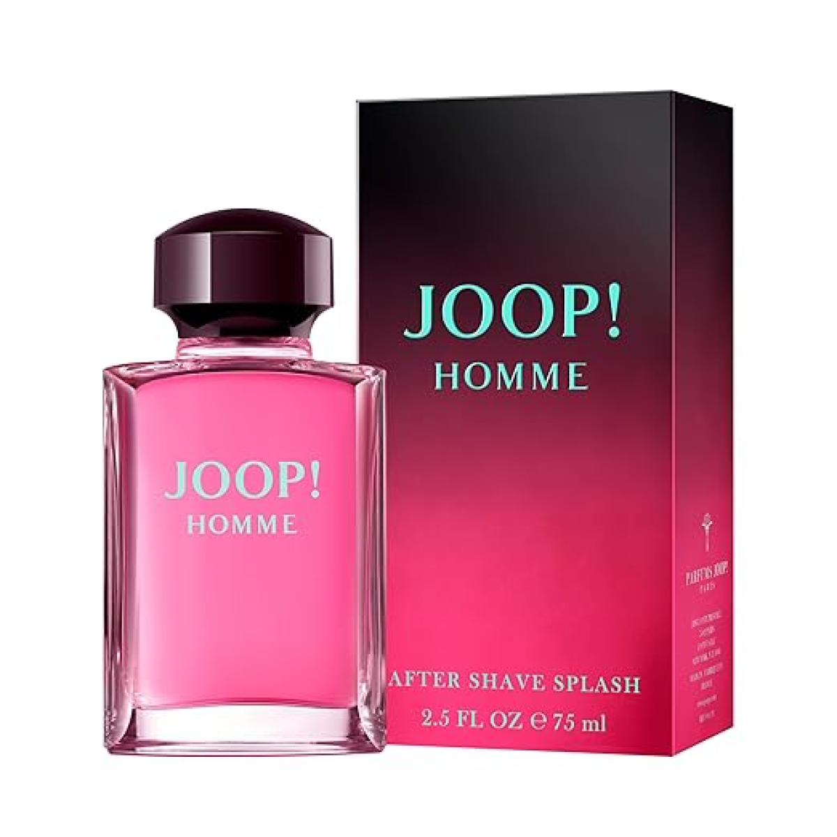 Joop! Homme Aftershave Splash Eau de Parfum 75ml – Fresh & Citrus, Floral Fragrance for Men
