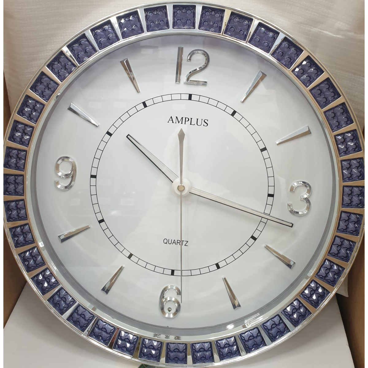 Amplus Wall Clock with Sweep Movement PW182 – Smooth Second Hand, Green
