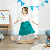 AIYAPLAY Kids Wooden Balance Board – Pine Wood Multilayer Board for Balance & Coordination, Ages 3–8, Natural