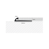Aluminium Carpet Tile Edge Profile 6mm – CAR Transition Trim for Commercial & Domestic Floors, 2.5m