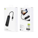 WYEFLOW 4-in-1 USB-C Hub with USB-A Ports, USB 3.0 and 2.0 – OTG Adapter