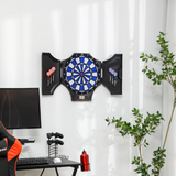SPORTNOW Electronic Dart Board Set with Cabinet, 31 Games & LCD Scoring – Dartboard for up to 8 Players