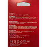 Ven-Dens 1A USB Charger – 100-240V Universal Voltage, Fire-Retardant Plastic, White & Grey