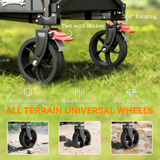 Folding Hand Truck with Flat Back & Side Pockets – Heavy Load Trolley for Home, Garage and Workplace