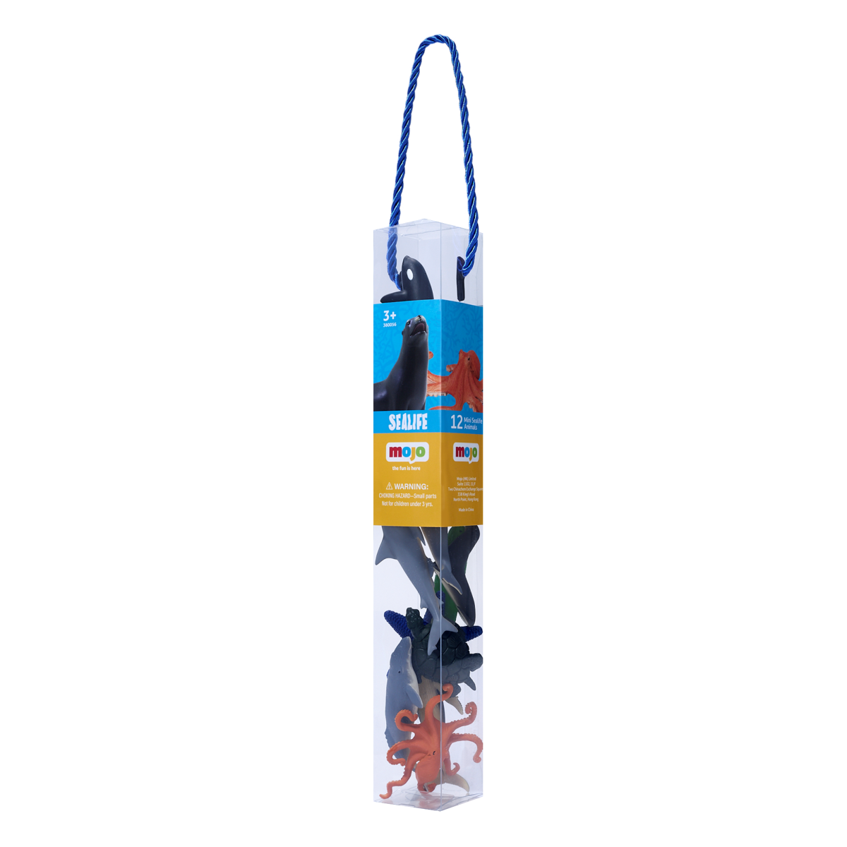 Mojo Mini Worlds Sea Life Playset – 12 Piece Ocean Animal Figures in Tube