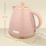 3000W Electric Kettle, 1.7L with Boil-Dry Protection and Removable Spout Filter – Fast Boil, Rose Gold