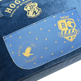 Warner Bros Harry Potter Alumni Lunch Bag with Embroidered Ravenclaw Crest – Blue Velvet, Gold Zip
