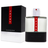 Prada Luna Rossa Carbon Eau de Toilette Spray 100ml – Fresh & Citrus, Aromatic Fragrance for Men