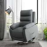 HOMCOM Power Lift Recliner Armchair with Electric Recline & Handset – Riser Chair, Grey