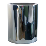 Leaf 51cm XL Silver Metal Planter – Large Handmade Statement Pot for Hallways & Commercial Spaces