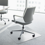 HOMCOM Frosted Office Chair Mat with Spikes and Non-Slip Surface – Carpet Protector for Home and Office