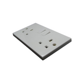 Daewoo Double Switched Socket, Pack of 10 – 220–240V Wall Sockets for Home Rooms, White