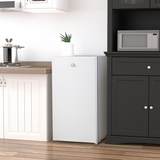 HOMCOM 91L Freestanding Under Counter Fridge with Chiller Box & Reversible Door – Kitchen, Office & Bar, White
