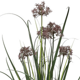 95cm Artificial Grass Plant Potted with Flower Detail