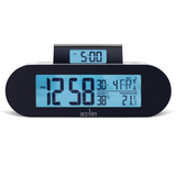 Acctim Kian Reverse Digital Alarm Clock with Pop Up Alarm Display & Multifunction LCD – Matt Grey, 16109