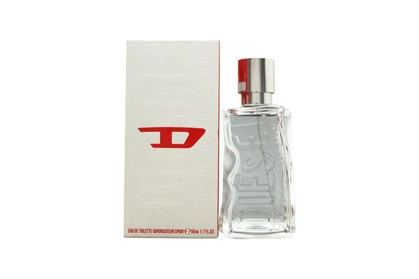 Diesel D Eau de Toilette Spray 50ml – Fresh & Citrus, Woody Fragrance for Men