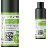 Dr Herbal Viper Venom Day & Night Moisturiser 75ml with Aloe, Vitamin E & Peptides – Smoothing Face Cream