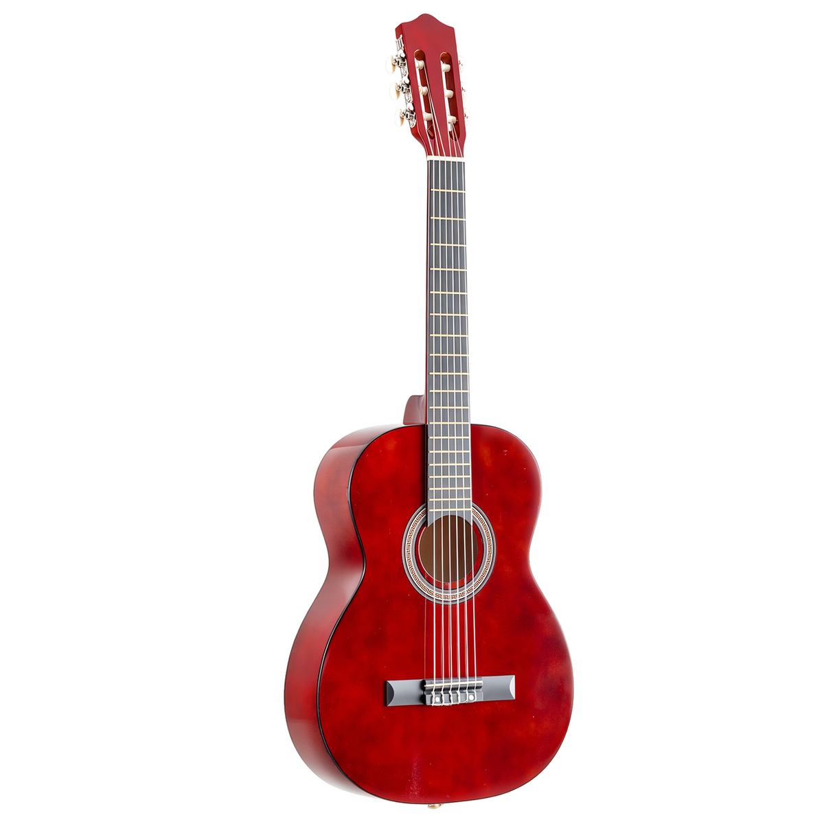 39 Inch Round Barrel Basswood Classical Folk Guitar – Entry-Level Acoustic for Beginners, Coffee