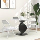 HOMCOM Padded Folding Chairs – 2 Pack, White