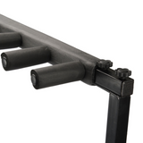 Triple Folding Guitar Rack Stand for 9 Guitars – Neoprene-Protected Tubular Holder, Black