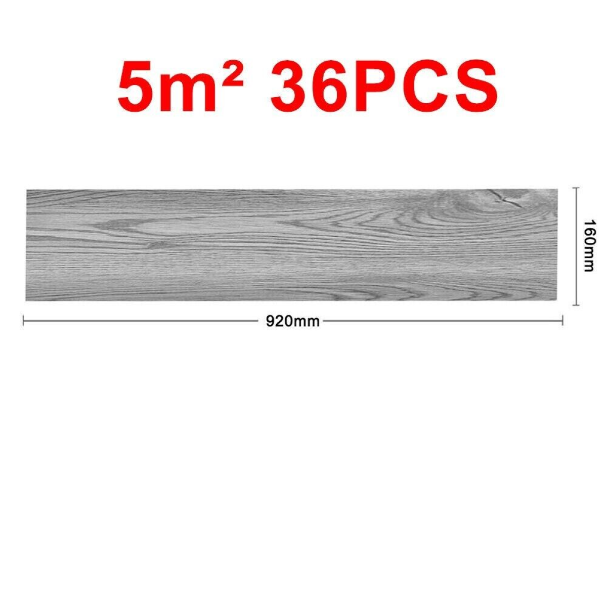 Self-Adhesive Wood Effect Vinyl Floor Planks, 36 Pieces, 5m² – Peel & Stick Flooring for Bathrooms