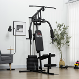 HOMCOM Multifunction Home Gym Machine with 45kg Weight Stack – Full Body Strength Training Workout Station