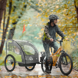 HOMCOM Baby Bike Trailer Cover – Waterproof Transparent Bicycle Trailer Storage Cover, Foldable, Clear