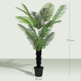 Artificial Areca Palm Tree in Weighted Pot, 120cm – Lifelike Indoor Faux Plant for Home & Office Decor, Green