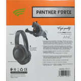 Panther Force PF217 Wireless Bluetooth Active Noise Cancelling Headphones – Multi-Point, USB-C, Memory Foam