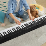 GPP-101 88-Key Semi-Weighted Digital Piano with Bluetooth, MIDI, Headphones & Sustain Pedal – Black