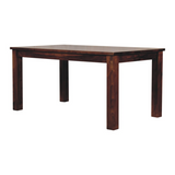 Artisan Furniture Solid Sheesham Wood Tula Dining Table – Chestnut Finish, Dark Brown