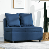 HOMCOM sofa bed chair unfolded into a bed