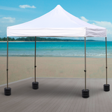 Outsunny Set of 4 Sand-Fillable Gazebo Weights, 4kg Each – Durable Plastic Canopy & Tent Anchors