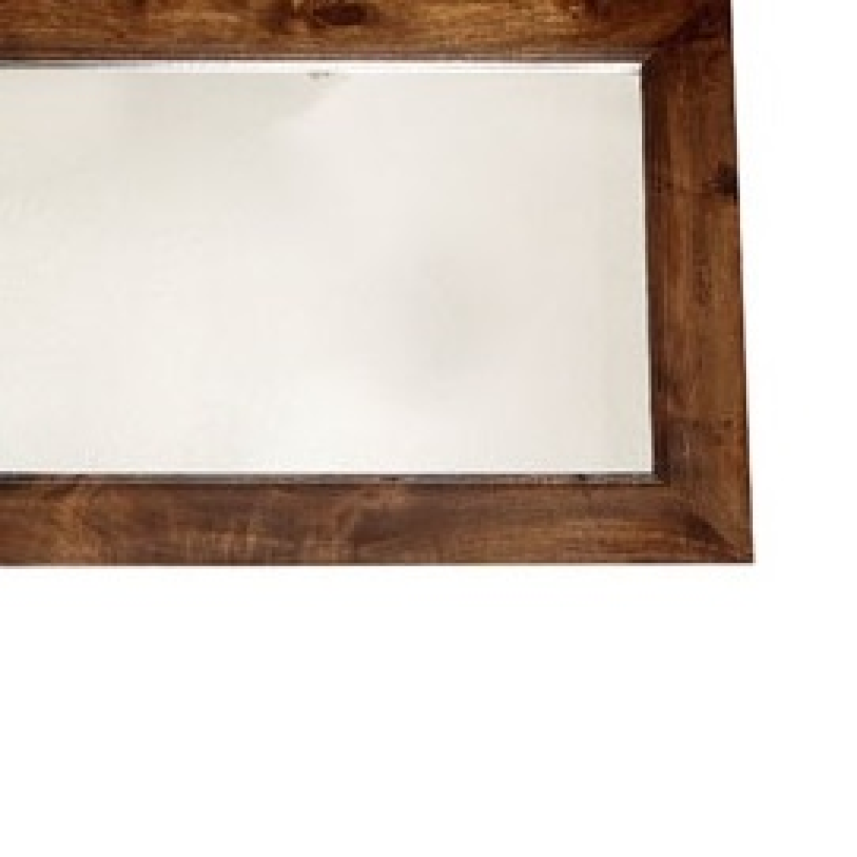Toko Dark Mango Wood Wall Mirror – Solid Frame with Contemporary Finish for Hallways and Bedrooms