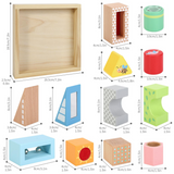 SOKA Sensory Block Set – Shaped & Coloured Blocks for Sight, Sound and Touch Play